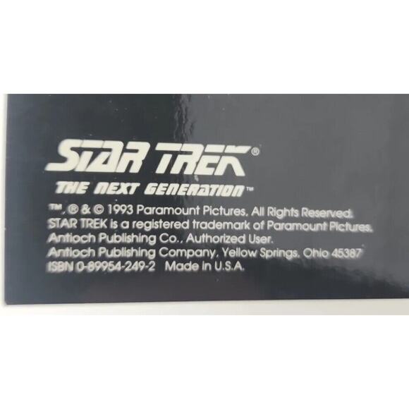 Star Trek Vintage 1991 Locator Log Address Book Next Generation NOS U175 - Picture 5 of 5
